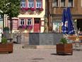 Brunnen auf dem Marktplatz in Bischofsheim Rhön