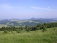 Rhn Panorama Foto der Kuppenrhn um die Milseburg von der Wasserkuppe aus